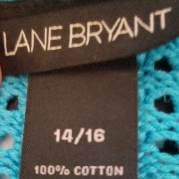 Nwot Lane Bryant 14-16  Blue  3/4 Sleeve Sweater - Picture 7 of 7